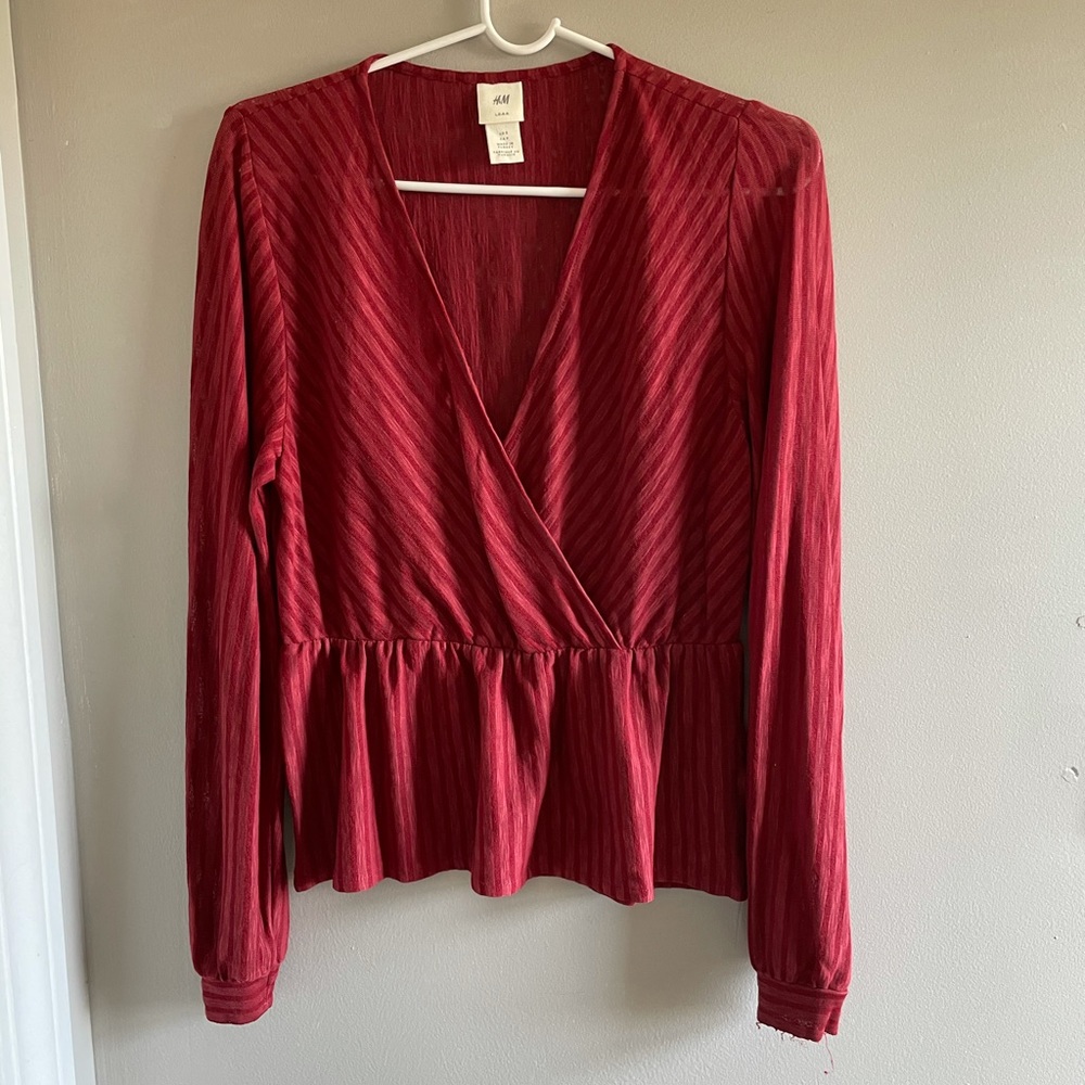 H&M: Surplice Blouse